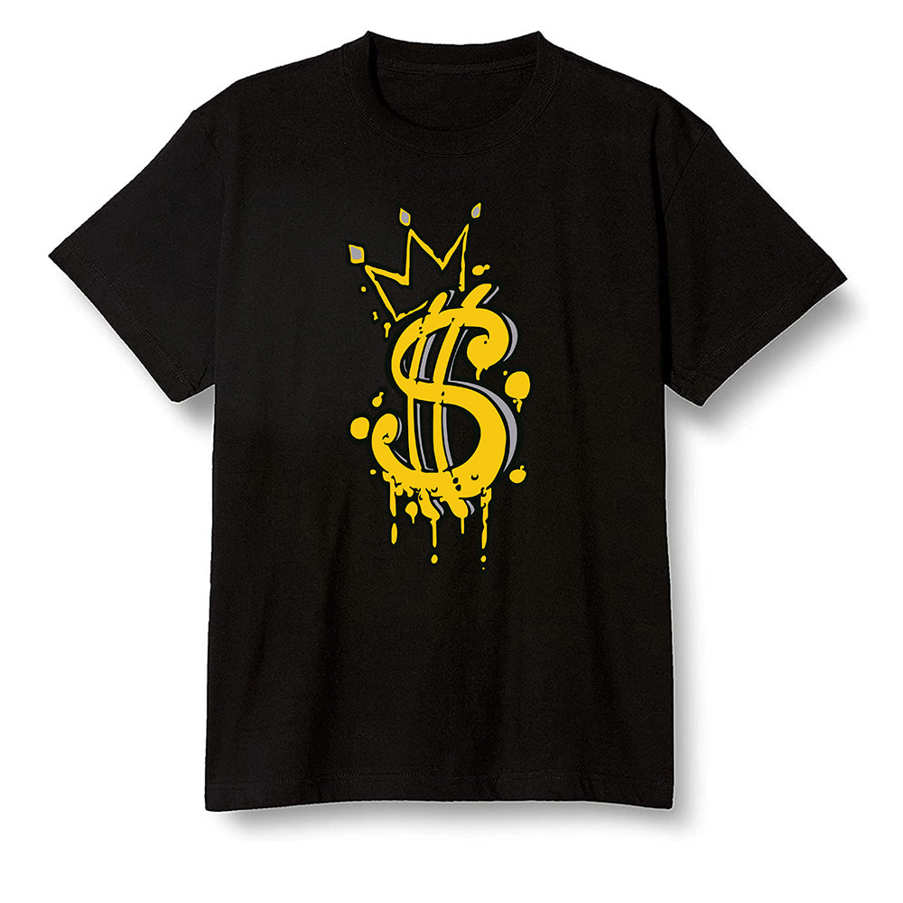 Pop Colour AJ1 Retro High OG Pollen - Money  - Black Men T-shirt