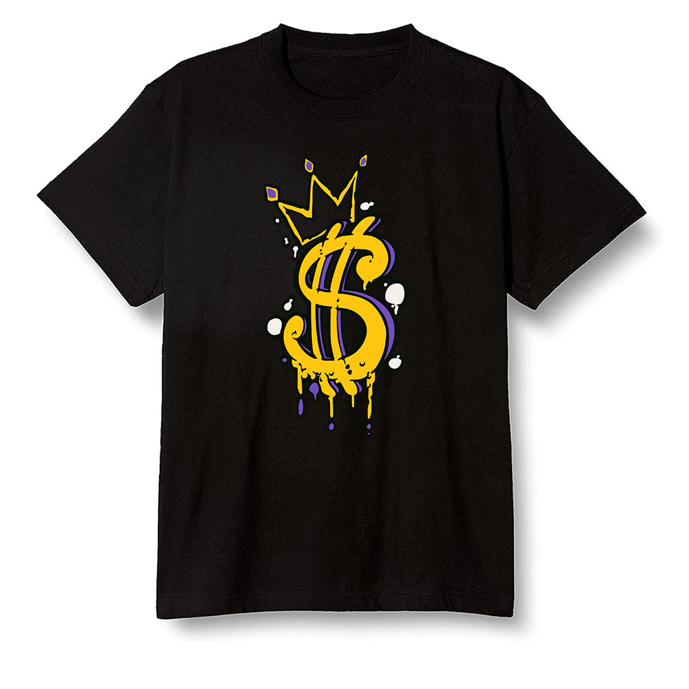 Pop Colour AJ1 Mid SE University Gold - Money  - Black Men T-shirt