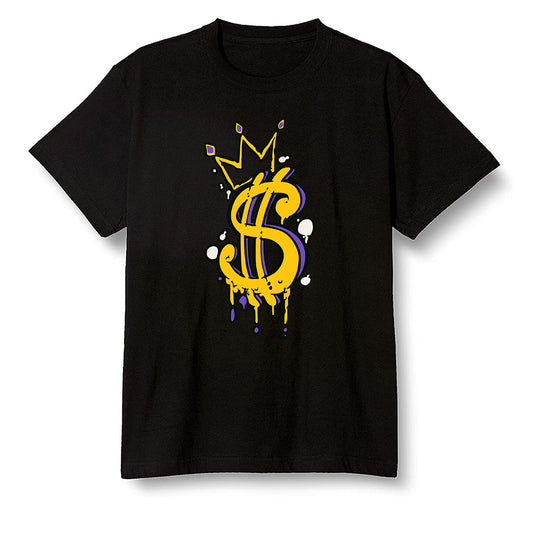 Pop Colour AJ1 Mid SE University Gold - Money  - Black Men T-shirt