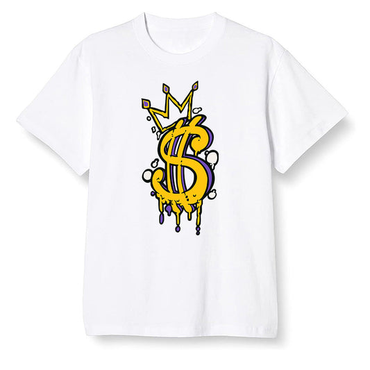 Pop Colour AJ1 Mid SE University Gold - Money  - White Men T-shirt