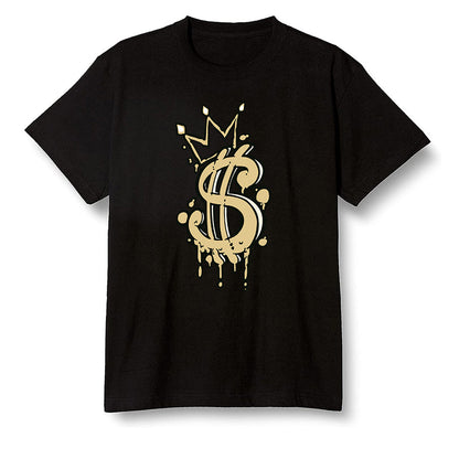 Pop Colour AJ1 Retro Hi Prm Mushroom - Money  - Black Men T-shirt