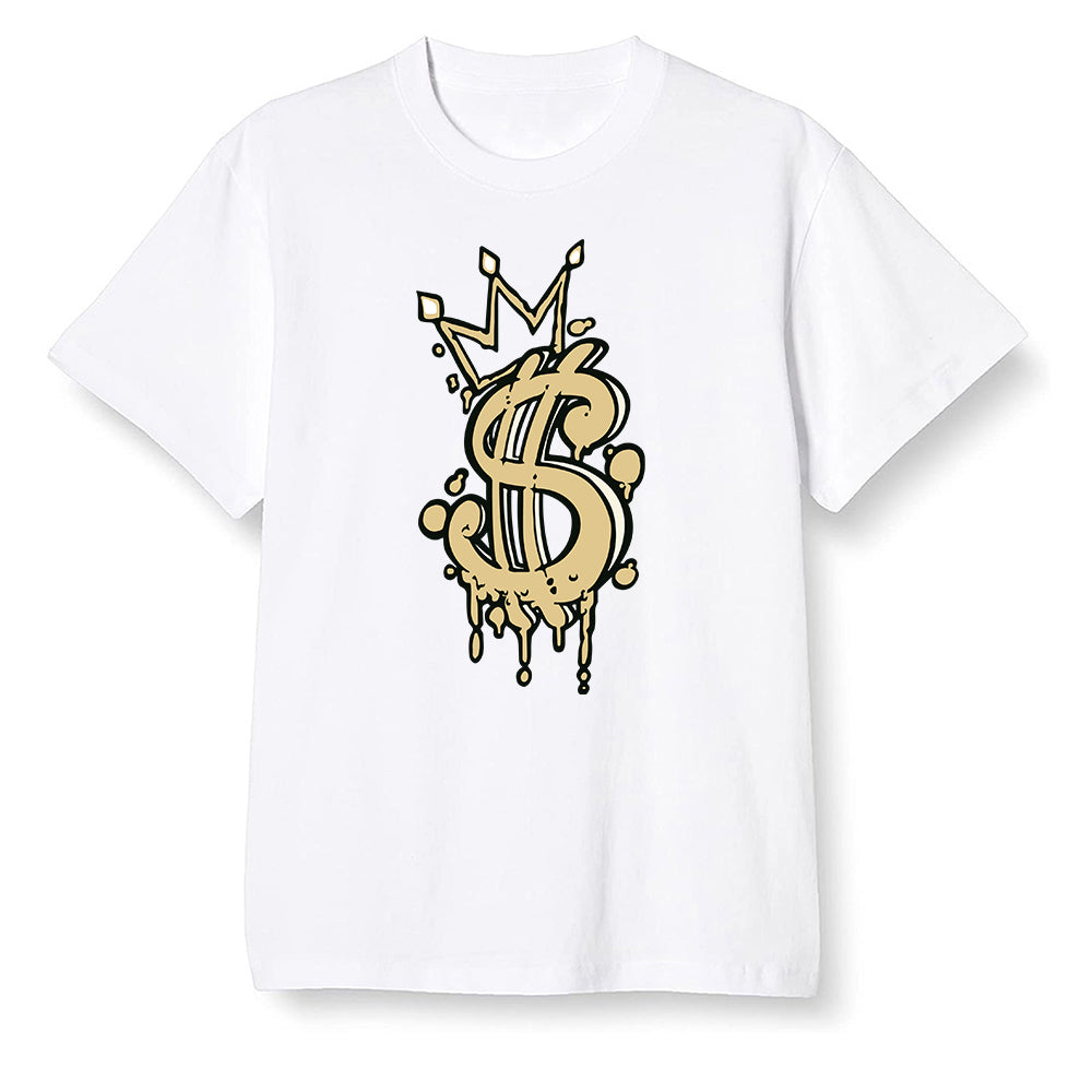 Pop Colour AJ1 Retro Hi Prm Mushroom - Money  - White Men T-shirt