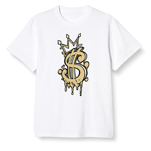 Pop Colour AJ1 Retro Hi Prm Mushroom - Money  - White Men T-shirt