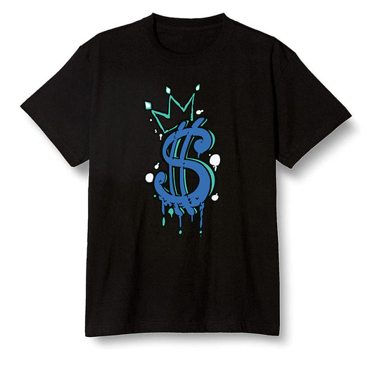 Pop Colour AJ1 High OG TIE DYE - Money  - Black Men T-shirt