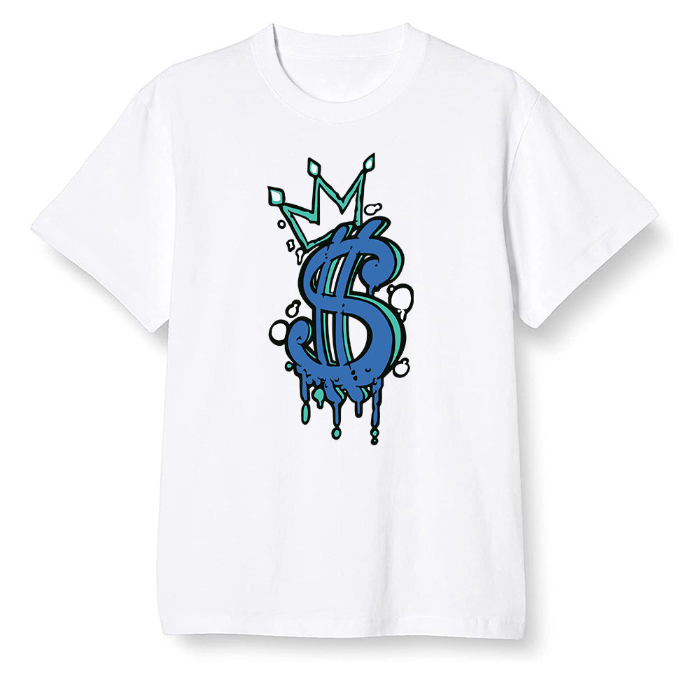 Pop Colour AJ1 High OG TIE DYE - Money  - White Men T-shirt