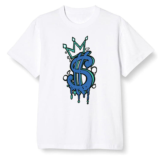 Pop Colour AJ1 High OG TIE DYE - Money  - White Men T-shirt