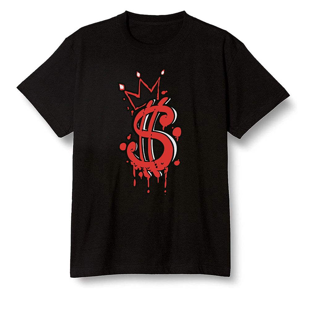 Pop Colour AJ1 High OG Satin Snake Chicago - Money  - Black Men T-shirt