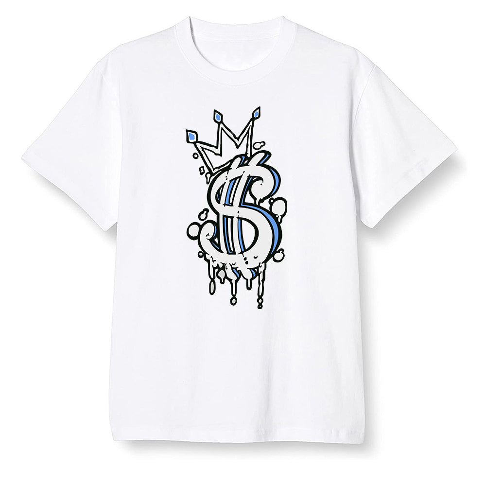 Pop Colour AJ1 High OG Wolf Grey/Sail/Photon Dust/White - Money  - White Men T-shirt