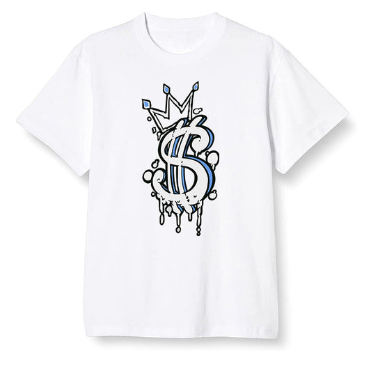 Pop Colour AJ1 High OG Wolf Grey/Sail/Photon Dust/White - Money  - White Men T-shirt