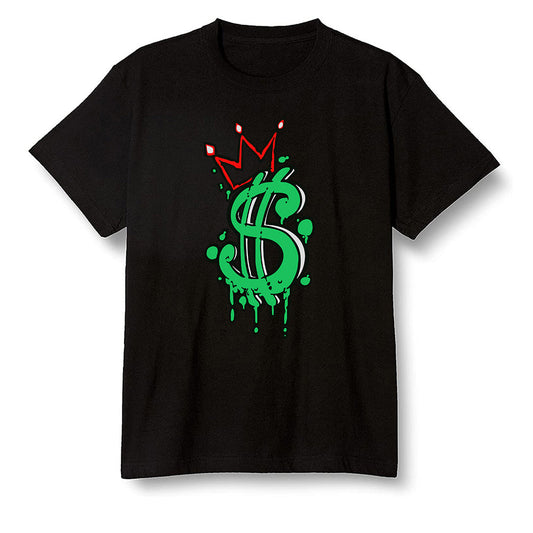 Pop Colour AJ1 High OG Lucky Green - Money  - Black Men T-shirt