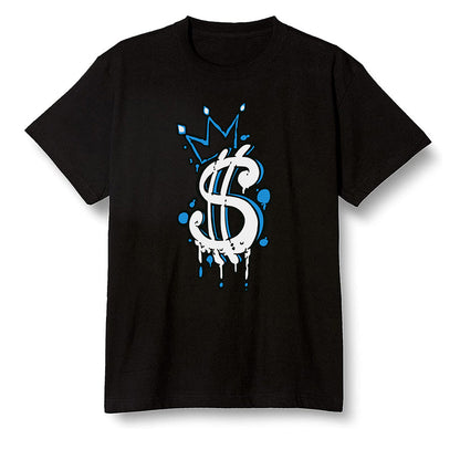 Pop Colour AJ1 High OG SP Fragment Design X Travis Scott - Money  - Black Men T-shirt