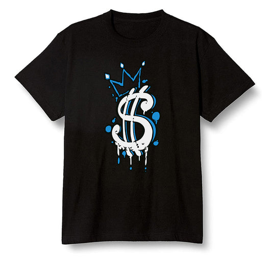 Pop Colour AJ1 High OG SP Fragment Design X Travis Scott - Money  - Black Men T-shirt
