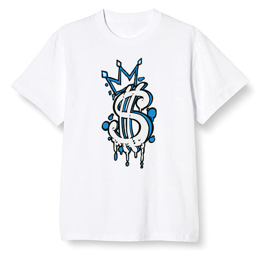 Pop Colour AJ1 High OG SP Fragment Design X Travis Scott - Money  - White Men T-shirt