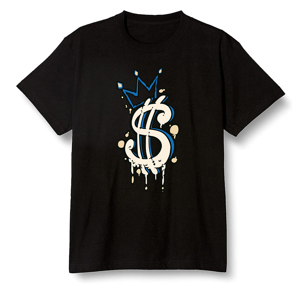 Pop Colour AJ1 Low Travis Scott X Fragment - Money  - Black Men T-shirt