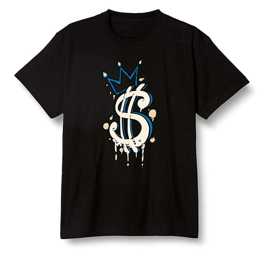 Pop Colour AJ1 Low Travis Scott X Fragment - Money  - Black Men T-shirt