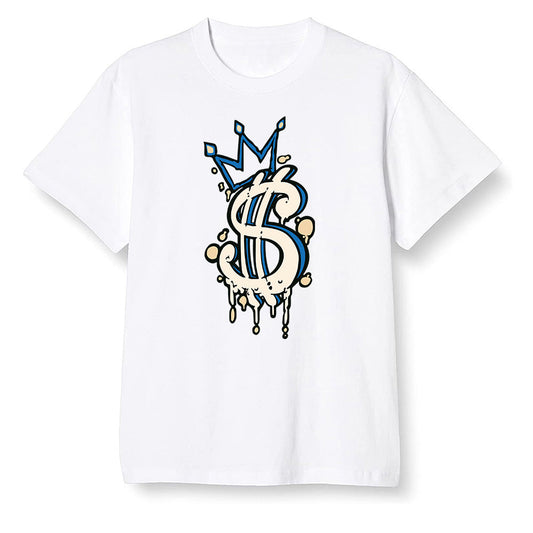 Pop Colour AJ1 Low Travis Scott X Fragment - Money  - White Men T-shirt