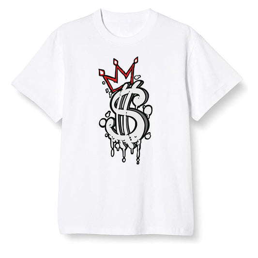 Pop Colour AJ13 Retro HE Got Game - Money - White Men T-shirt