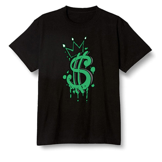 Pop Colour AJ13 Retro 'Lucky Green' - Money - Black Men T-shirt