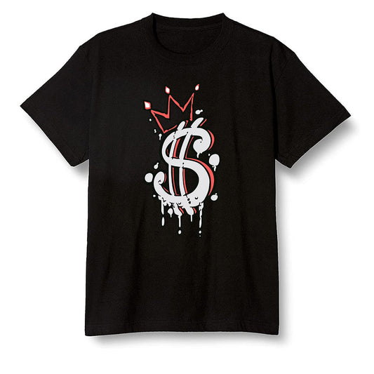 Pop Colour AJ6 Retro Tinker Hatfield - Money - Black Men T-shirt