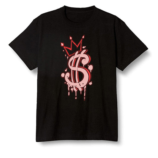 Pop Colour AJ6 Retro NRG Rust Pink - Money - Black Men T-shirt
