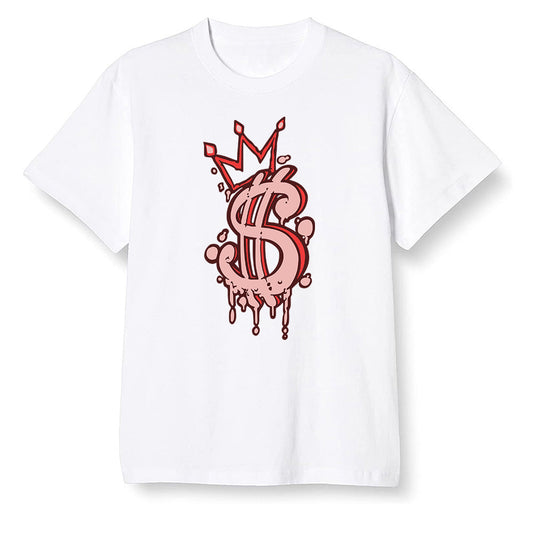 Pop Colour AJ6 Retro NRG Rust Pink - Money - White Men T-shirt