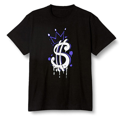 Pop Colour AJ6 Retro Ltr Flint - Money - Black Men T-shirt