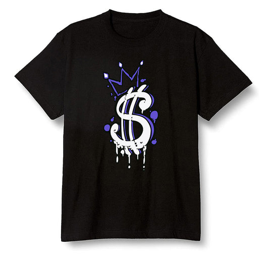 Pop Colour AJ6 Retro Ltr Flint - Money - Black Men T-shirt