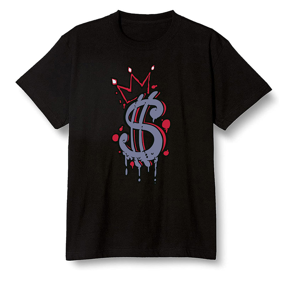 Pop Colour AJ6 Retro 'Doernbecher' 2019 Midnight Navy/White-Varsity Red-Metallic Gold - Money - Black Men T-shirt
