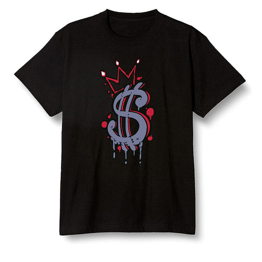 Pop Colour AJ6 Retro 'Doernbecher' 2019 Midnight Navy/White-Varsity Red-Metallic Gold - Money - Black Men T-shirt