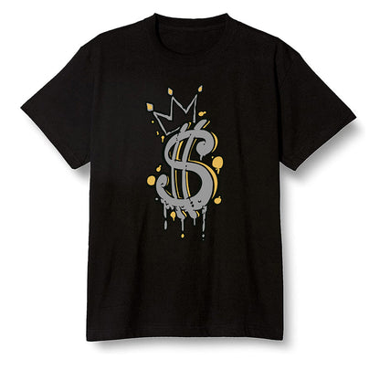 Pop Colour AJ6 Retro Dmp Defining Moments - Money - Black Men T-shirt