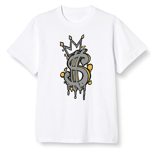 Pop Colour AJ6 Retro Dmp Defining Moments - Money - White Men T-shirt