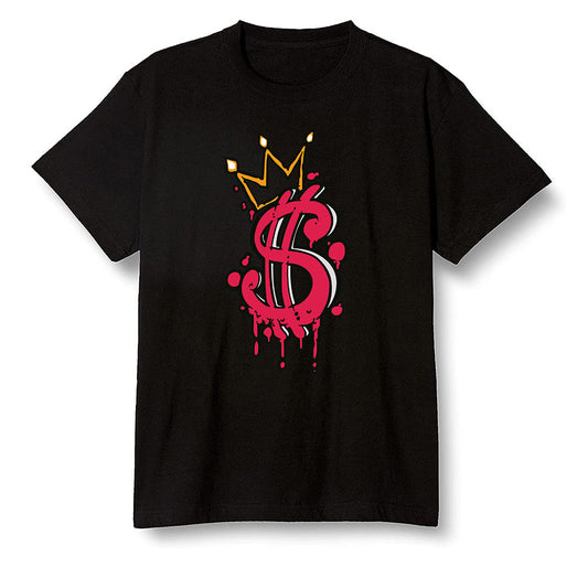 Pop Colour AJ6 Retro Hare - Money - Black Men T-shirt