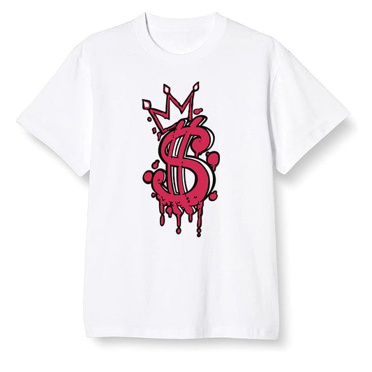 Pop Colour AJ6 Retro Carmine - Money - White Men T-shirt