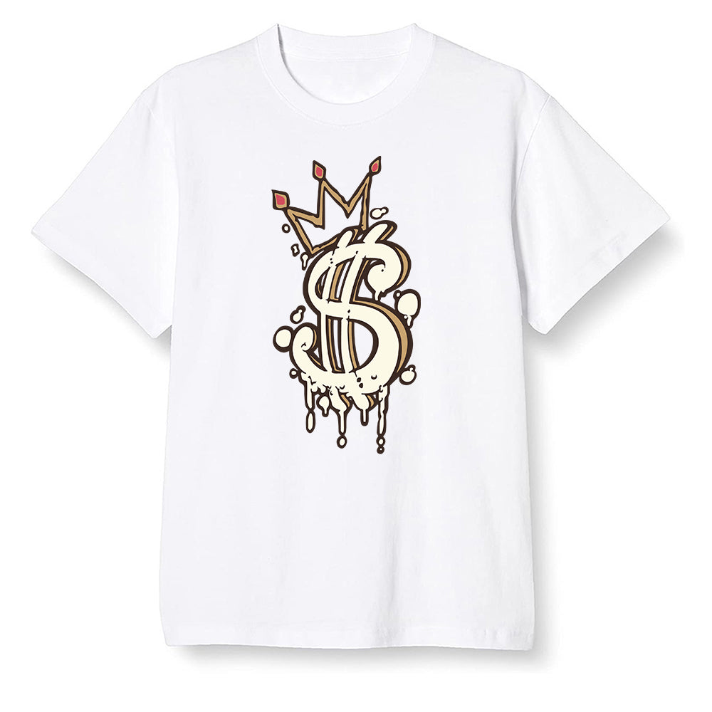Pop Colour AJ6 Retro Quai 54 - Sail Gum - Money - White Men T-shirt