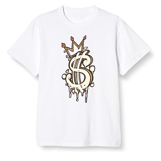 Pop Colour AJ6 Retro Quai 54 - Sail Gum - Money - White Men T-shirt