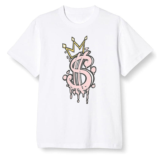 Pop Colour AJ6 Retro Gold Hoops - Money - White Men T-shirt