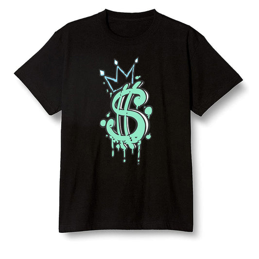 Pop Colour AJ6 Tiffany Blue - Money - Black Men T-shirt