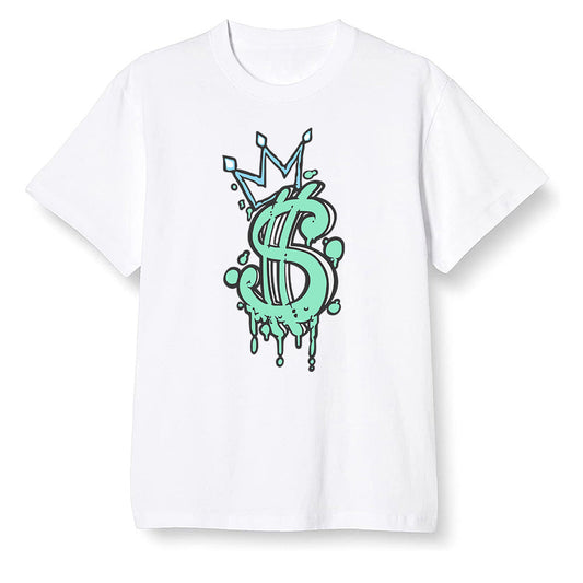 Pop Colour AJ6 Tiffany Blue - Money - White Men T-shirt