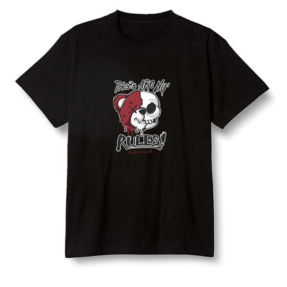 Pop Colour AJ1 Low Black Toe - No Rules Teddy Bear - Black Men T-shirt