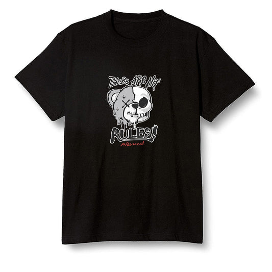 Pop Colour AJ1 Low GS Light Smoke Grey - No Rules Teddy Bear - Black Men T-shirt