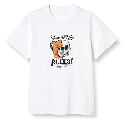 Pop Colour AJ1 Retro High OG Shattered Backboard - No Rules Teddy Bear - White Men T-shirt
