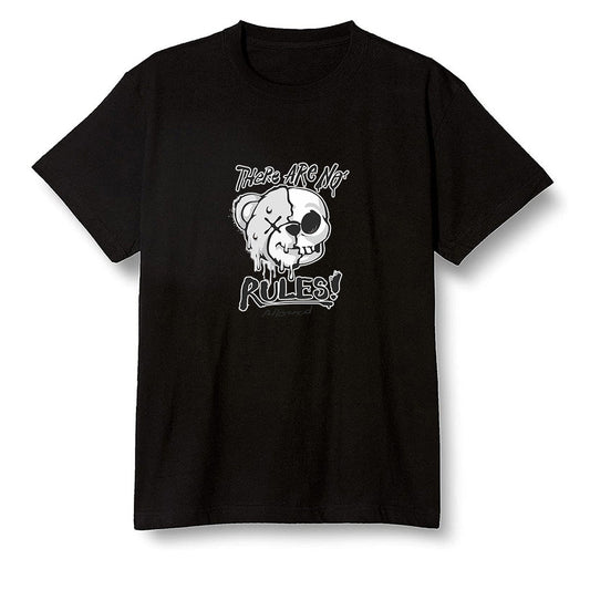 Pop Colour AJ1 High OG Black White - No Rules Teddy Bear - Black Men T-shirt