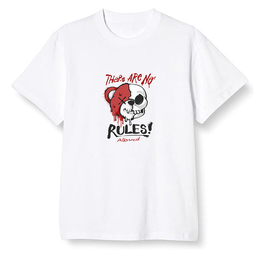 Pop Colour AJ1 Retro High OG Chicago - No Rules Teddy Bear - White Men T-shirt