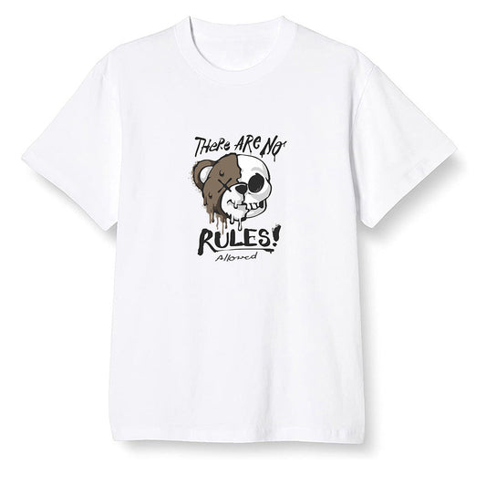Pop Colour AJ1 Retro High Dark Mocha - No Rules Teddy Bear - White Men T-shirt