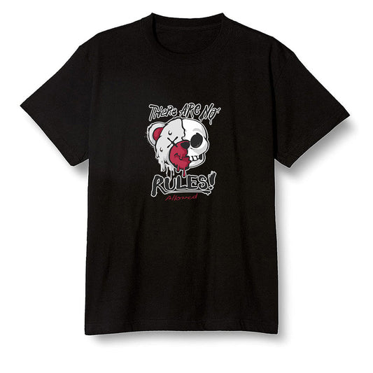 Pop Colour AJ1 Retro High OG Light Smoke Grey - No Rules Teddy Bear - Black Men T-shirt