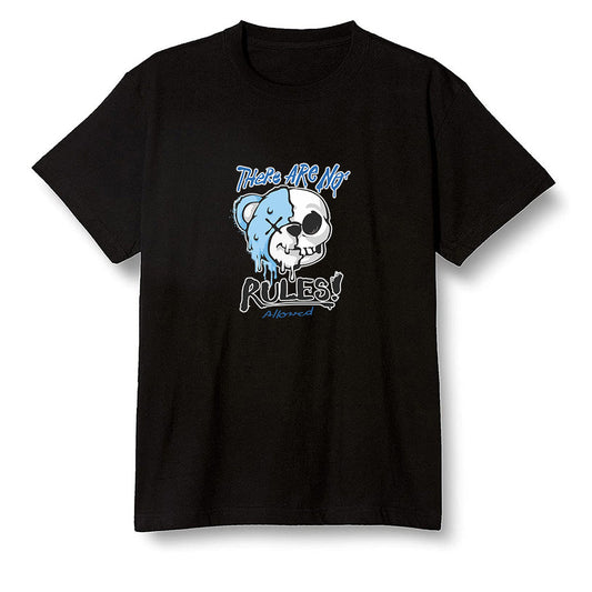 Pop Colour AJ1 Retro High OG University Blue - No Rules Teddy Bear - Black Men T-shirt
