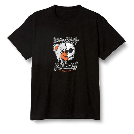 Pop Colour AJ1 Retro High OG Electro Orange - No Rules Teddy Bear - Black Men T-shirt