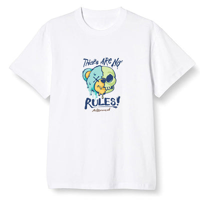 Pop Colour AJ1 Retro High OG Tokyo Bio Hack - No Rules Teddy Bear - White Men T-shirt