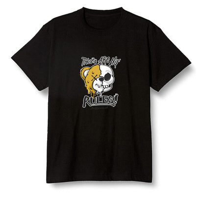 Pop Colour AJ1 Retro High OG Rookie Of The Year - No Rules Teddy Bear - Black Men T-shirt