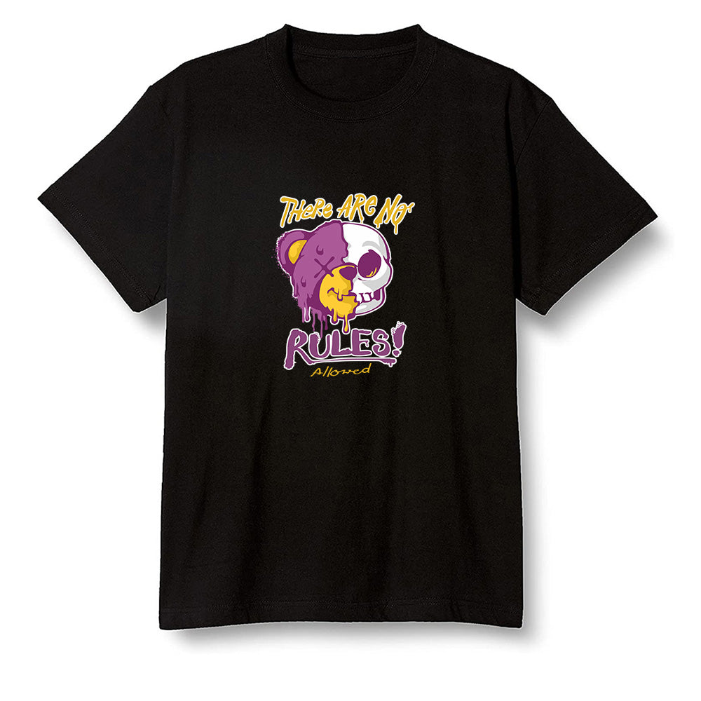 Pop Colour AJ1 Retro High OG Brotherhood - No Rules Teddy Bear - Black Men T-shirt